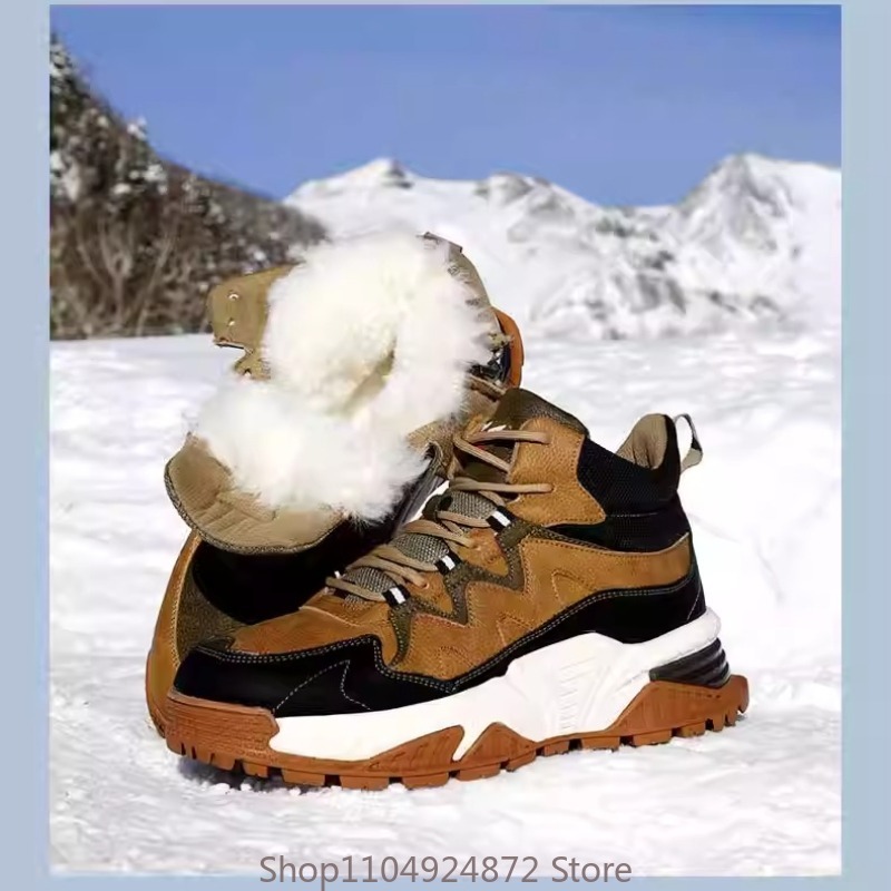 Men'S Shoes Cole Haan - الشتاء الدافئة الصوف أحذية قطنية الرجال