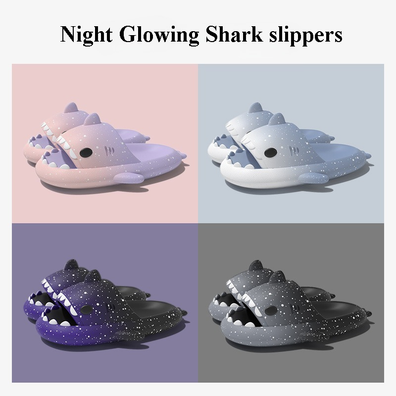 Men Shoes Men - لطيف الكرتون القرش النعال للنساء الرجال
