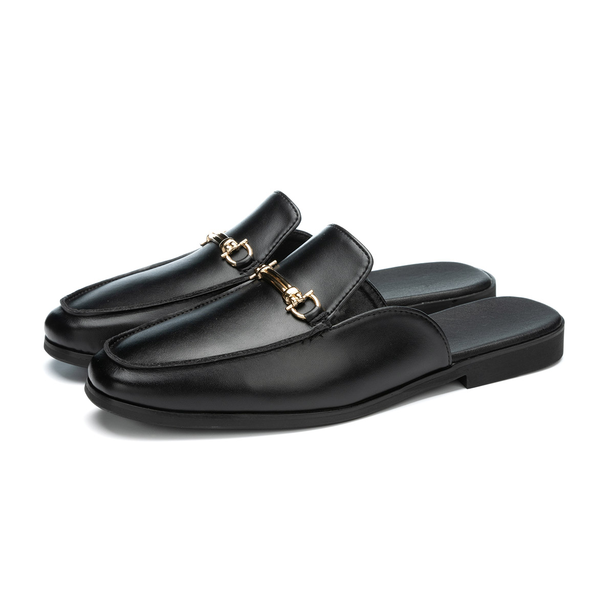 Men Shoes Classic - موضة الرجال الانزلاق على نصف النعال