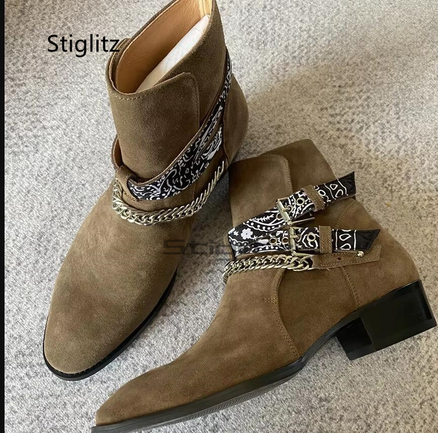 Men Shoes Size 11 - فو الجلد المدبوغ الرجال تشيلسي سلسلة