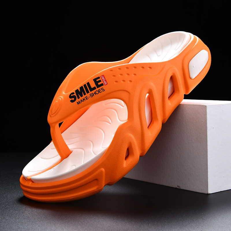 Men'S Shoes Daily Use - شباشب صيفية برتقالية اللون للرجال، شباشب