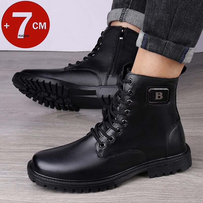 الرجال جلد طبيعي مصعد الأحذية  - مراجعة Men'S Shoes Daily Use وسعره