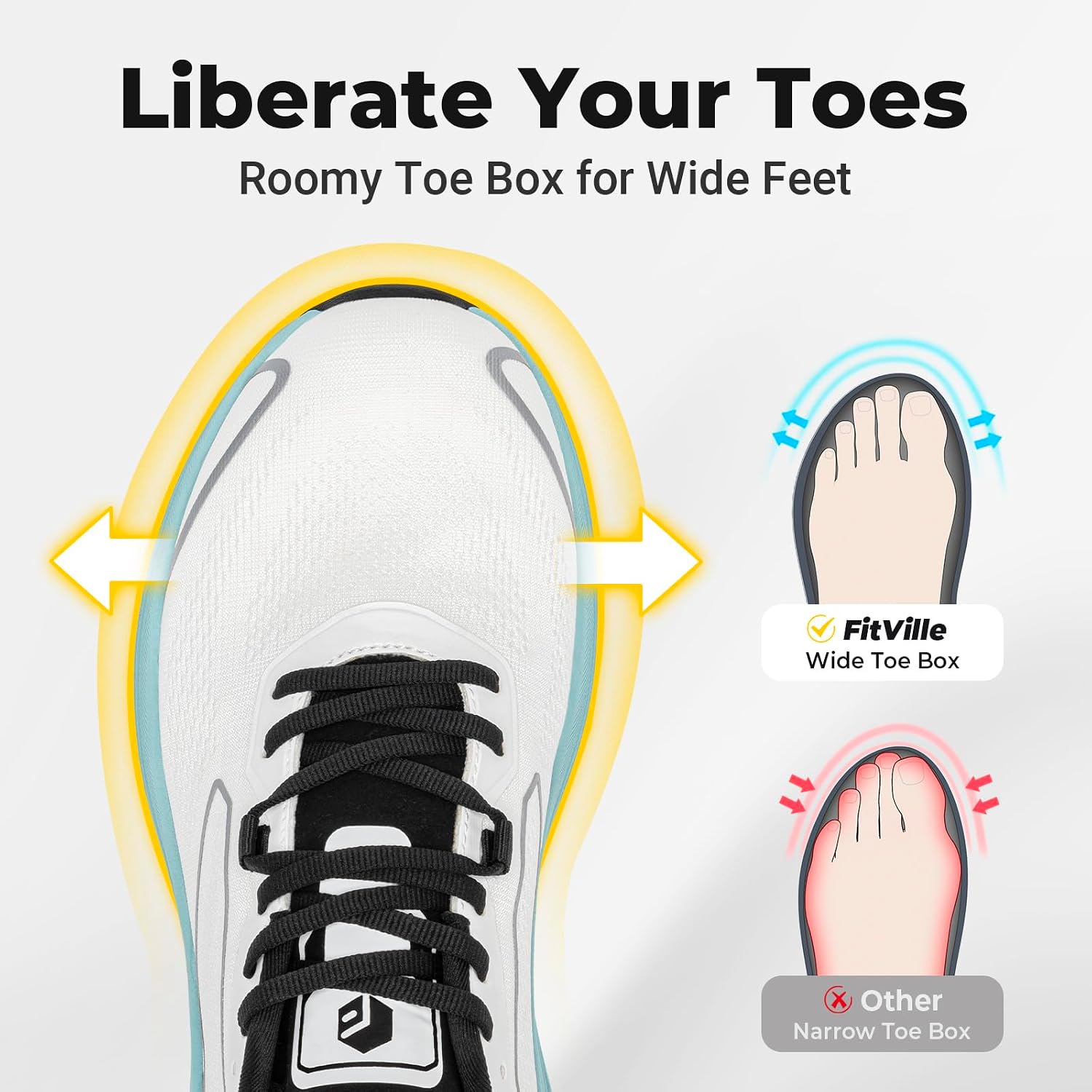 أحذية FitVille الرياضية للرجال - مراجعة Men'S Shoes For Plantar Fasciitis وسعره