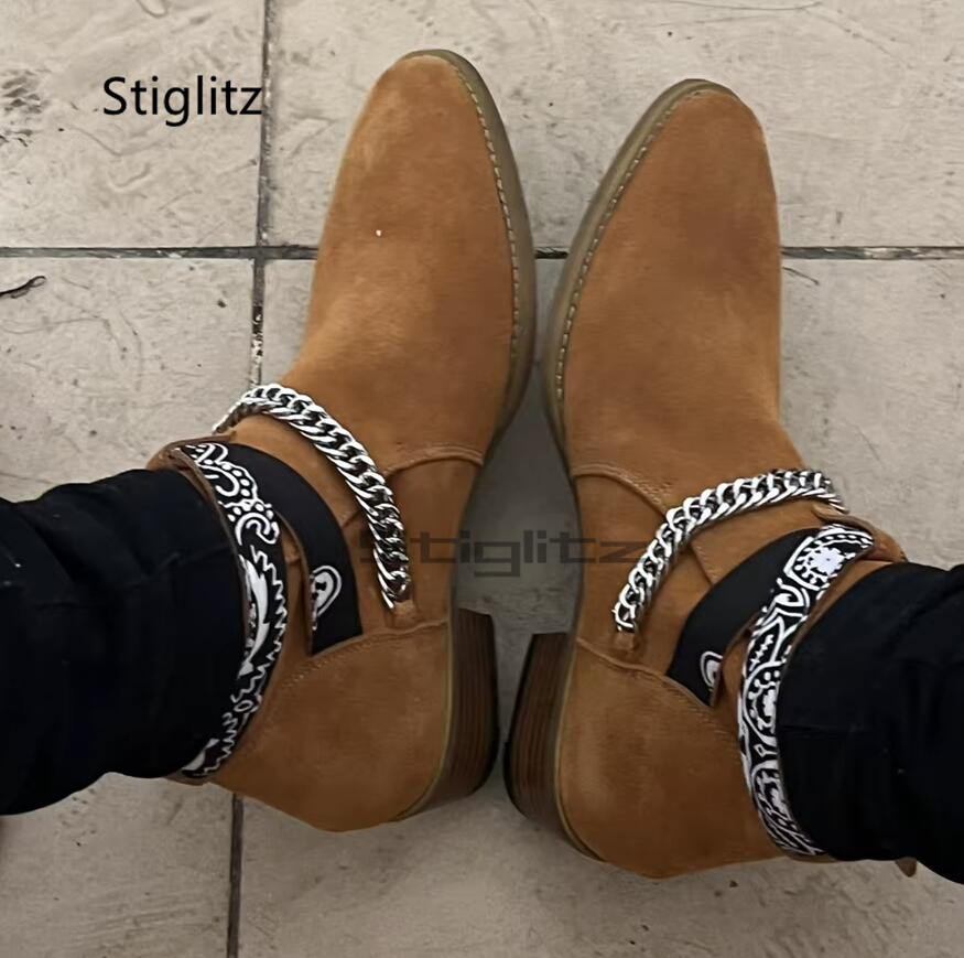 فو الجلد المدبوغ الرجال تشيلسي - مراجعة Men Shoes Size 11 وسعره