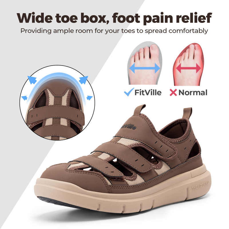 صنادل رجالية صيفية أحذية لمرض  - مراجعة Men'S Shoes For Plantar Fasciitis وسعره